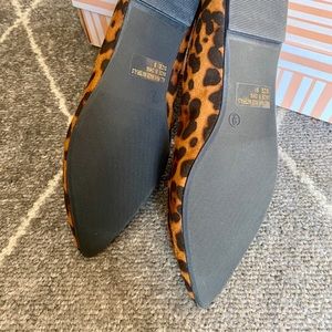 Lulu's Shoes - Brand NEW Faux Suede Leopard Flats